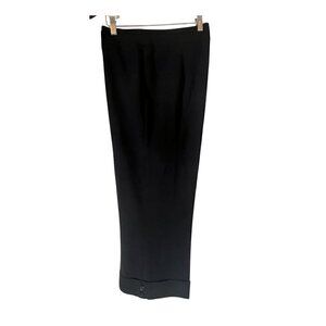 Tribu Cuffed Black Trouser Pants, Size 16